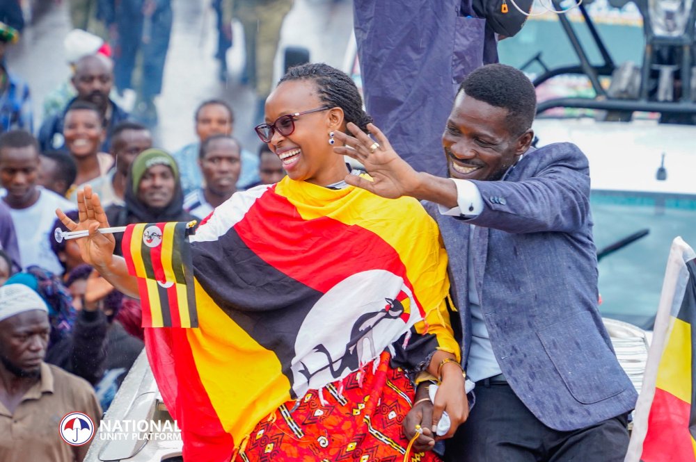 bobi wine and his wife barbara